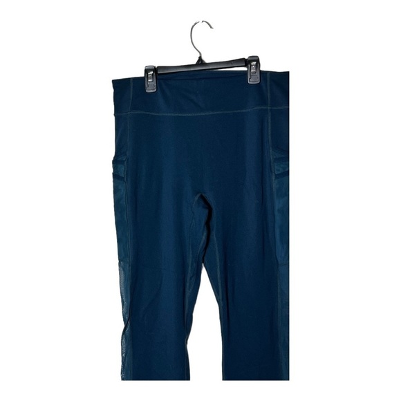 1877. MOTION‎ 365 BY FABLETICS 7/8 LEGGING TEAL IN COLOR SEE MEASUREMENTS MESH - Picture 5 of 11